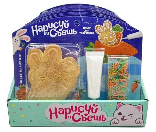 №3 Набор для творчества Нарисуй и съешь "Зайка" (блок 12шт 59г) в Чапаевске