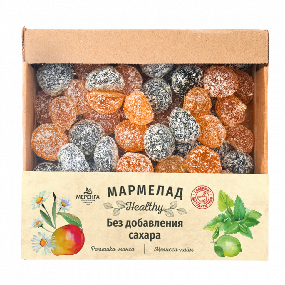  Меренга Мармелад в кокосовой обсыпке Ромашка+Мелисса , 800г     в Чапаевске